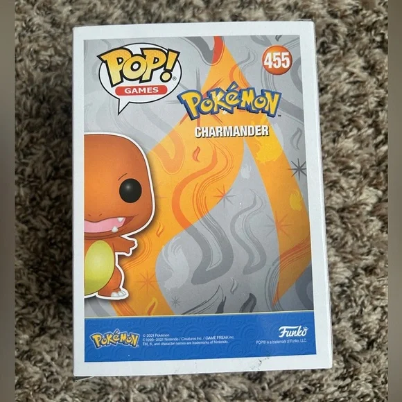Funko Pop! Pokémon #455 – Charmander (Silver Metallic) – New in Box - Picture 3 of 6